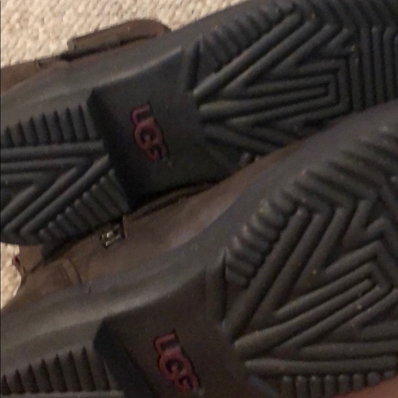 Ugg zip up brown leather boots size 7 - Picture 7 of 10